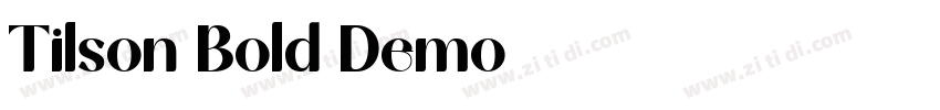 Tilson Bold Demo字体转换